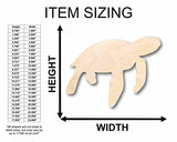 Unfinished Wood Turtle Marine Sea Life Silhouette - Craft- up to 24" DIY 12" / 3/4" 24 Hour Crafts