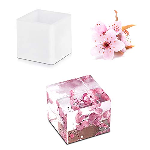 FineGood 5 Pcs Square Resin Molds Epoxy Resin Molds Molds Resin Mold Kit Silicone Resin Mold FineGood