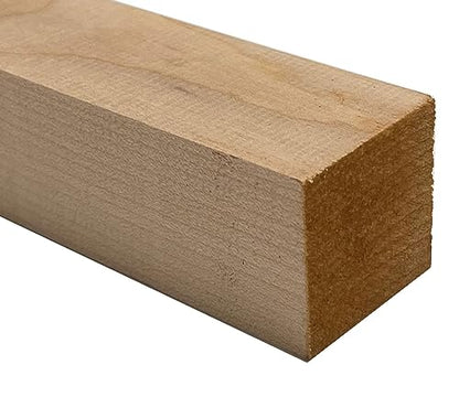 Exotic Wood Zone's Pack of 2, Turning Wood Blanks | Wood Turning Blanks | Turning Blocks (1-½” x 1-½”x 18”, Flame Maple) - WoodArtSupply