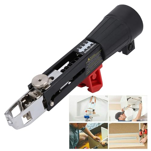 KIMISS Screw Drill Chain Adapter, Automatic Chain Nail Gun Electric Drill Screw Tightening Equipment Woodworking Tool KIMISS
