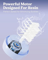 LET'S RESIN Auto Resin Mixer, Hands-Free Easy Clean Epoxy Mixer, Electric Stirrer for 24Fl.oz Mixing, Resin Supplies for Resin Casting, Molds, Soap LET'S RESIN