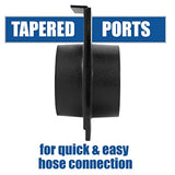 6 Pack of Fulton 4 inch Blast Gates with Double Sided Port – for Use With Dust Collection Machinery - Vacuums with 4 inch Hose Fulton Woodworking Tools