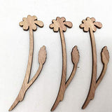 Happyyami 30pcs Wooden Flowers for Crafts Unfinished Wood Cutouts Wood Shapes Slices for DIY Wedding Birthday Party Favors Centerpieces (Assorted Happyyami