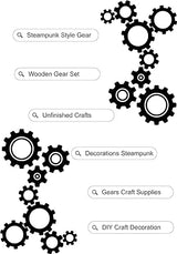 Wooden Gear Set up to 5.9" Unfinished Crafts & Decorations Steampunk Design DIY Paint the Gears Craft Supplies WoodArtSupply