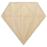 Diamond Engagement Unfinished Wood Shape Piece Cutout for DIY Craft Projects - 1/4 Inch Thick - 6.25 Inch Size Sniggle Sloth