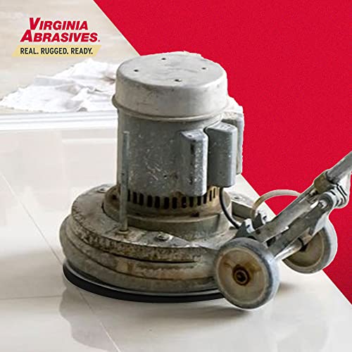 Virginia Abrasives Floor Maintenance Pads - Synthetic Non-Woven Pads for Stripping and Waxing. Heavy Duty Replacement Pads for Floor, Thick Polishing Virginia Abrasives