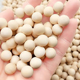 Enkrio 100 PCS Unfinished Wood Beads 0.78 inch Natural Round Wooden Balls for Home Farmhouse Decor and DIY Crafts Enkrio