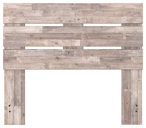 Signature Design by Ashley Neilsville Butcher Block Panel Headboard, Full, Light Brown Signature Design by Ashley