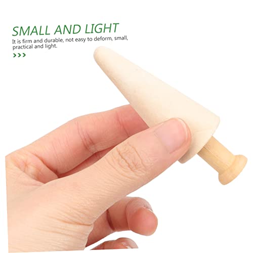 NOLITOY 18 Pcs Easter Wooden Unfinished Wood Easter Fairy Gardens Wooden Peg Dolls Unfinished Wood Trees for DIY Crafts Terrarium Statue Unfinished NOLITOY