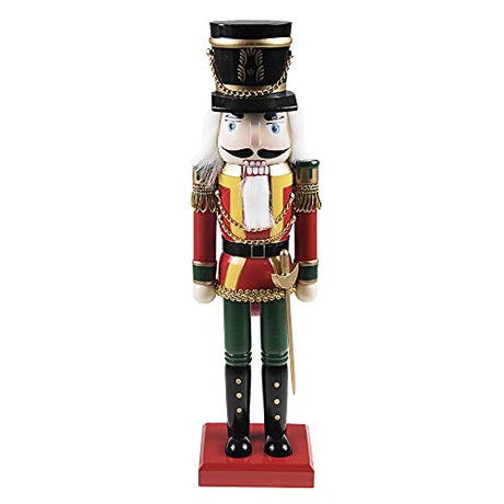 Clever Creations Soldier 14 Inch Traditional Wooden Nutcracker, Festive Christmas Décor for Shelves and Tables Clever Creations