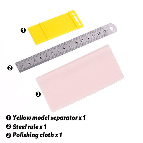 Rustark 21Pcs Modeler Basic Tools Craft Set Hobby Building Tools Kit for Gundam Car Model Building Rustark