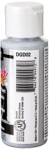 DecoArt Glamour Dust 2-Ounce Silver Bling Glitter Paint - WoodArtSupply