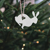 GANAZONO 72Pcs Mini Unfinished Wood DIY Crafts Easter Egg Rabbit Wooden Cutouts Discs Slices for DIY Projects Craft Easter Decor Rabbit GANAZONO