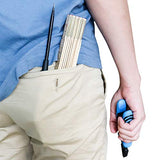 QWORK Folding Wood Rule, 6 FT 6 Inch Foldable Ruler with US and Metric Measurements for Carpenters QWORK