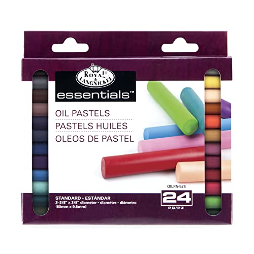 Royal & Langnickel Essentials Oil Pastels, Small, 24 Color Set - WoodArtSupply