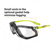 3M Safety Glasses, Solus CCS Series, ANSI Z87, Scotchgard Anti-Fog Coating, Clear Lens, Corded Ear Plug Control System, Removable Foam Gasket, 3M