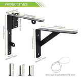 LANMIERT Fence Gate Kit, Anti Sag Gate Kit for Wooden Fence; Heavy Duty Gate Kit with Gate Latch; Gate Hardware for Wooden Gate Fence, Driveway LANMIERT