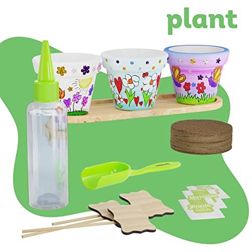 Cast, Paint & Plant Kit for Kids & Teens - Birthday Gift Ideas for Girls & Boys Age 8-14 Year Old Tween Girl Christmas - STEM Teenage Crafts Gifts Dan&Darci