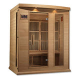 DYNAMIC SAUNAS Maxxus 3 Per Low EMF FAR Infrared Carbon Canadian Hemlock Sauna DYNAMIC SAUNAS
