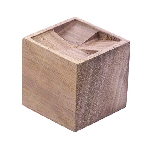 EXCEART 1PC Essential Oil Wooden Diffuser, Portable Natural Aromatherapy Diffuser, Wood Diffuser, Essential Oil Diffuser for Bedroom Office (Square - WoodArtSupply