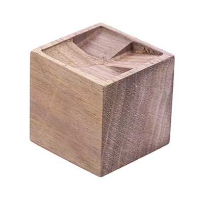 EXCEART 1PC Essential Oil Wooden Diffuser, Portable Natural Aromatherapy Diffuser, Wood Diffuser, Essential Oil Diffuser for Bedroom Office (Square