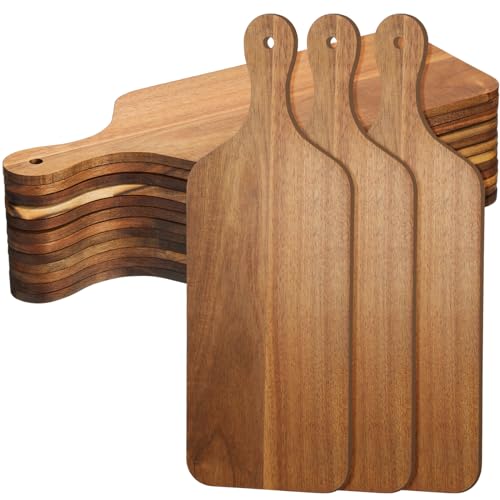 12 Pcs Bulk Cutting Board Wood Chopping Board Laser Engraving Serving Board Charcuterie Boards for Customized Mother's Day Wedding Housewarming Gift Zubebe