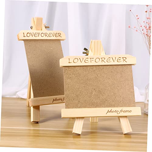 DECHOUS 3pcs mini photo easel wedding picture frame Photo Display stand DIY picture frames photo collage kit braces kit wedding photo frame DECHOUS