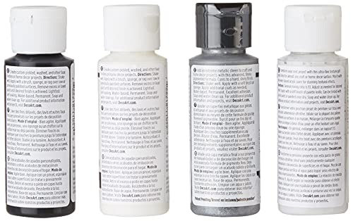 DecoArt DESIGNER SERIES PACK 4/PKG, us:one size, Oxidized Tin DecoArt