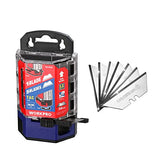 WORKPRO Premium Utility Knife Blades, TAC Diamond Coated SK2M, 50-Pack Utility Blades Replacement with Dispenser WORKPRO