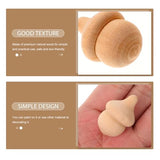 SEWACC 60 Pcs DIY Wood Christmas Tree Christmas Art for Kids Wedding Peg Doll Wood peg Doll Unfinished Christmas Snowman Peg Doll Wood Acorn Cutouts SEWACC