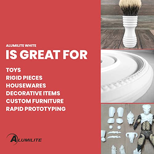 Alumilite White Amazing Casting Resin [1 gal A + 1 gal B (2 gallons) Two-Part Liquid Urethane Kit] Best for Making Arts and Crafts, Jewelry, Alumilite