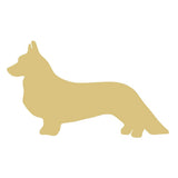 Corgi Cutout Unfinished Wood Dog Puppy Animal Shelter Decor Pet Store MDF Shape Canvas Style 2 (6") Diverse Woodworking