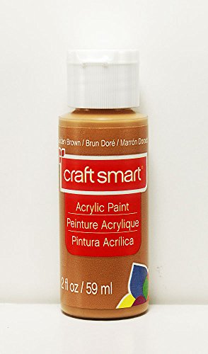 Craft Smart Acrylic Paint 2 Fl.oz. 1 Bottle Golden Brown - WoodArtSupply