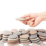 [About 98 PCS - 103 PCS](18.1 Pounds) Painting Rocks,2.23"-3.68" River Rocks,Flat Stones CFKJ
