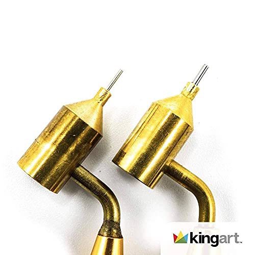 KINGART Fine Line Painting Pen 0.5mm Fine Line Brass Tips. Fluid Writer Paint Applicator Pen with Reservior, Prefect Tool for Drawing Lines, KINGART
