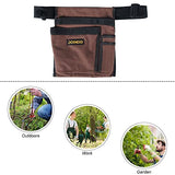 JOINDO Tool Pouch Belt, Utility Belt Bag with 5 Pockets, Tool Apron Pouch, Garden Tool belt for Men Women Carpenters Electricians Mechanics JOINDO