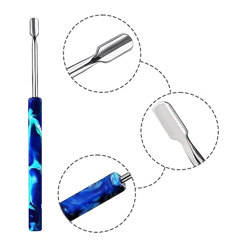 Spacenight Wax Carving Tool Epoxy Resin Grip, Artistic Pattern, Stainless Steel Tip Allows for Precise Pickup and Placement. 3pcs