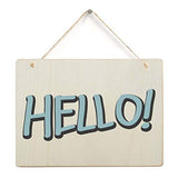 6 Pack Blank Wooden Plaque Rectangle Unfinished Wood Sign Decorative DIY Crafts Signs for Wreath Home Door Wall Art Decoration, 8.8x6.7 Inches Creaides