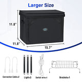 UV Light for Resin Curing High Efficiency 365nm UV Resin Kit for 3D Printer Large Size Sturdy Iron Frame Visual Window Even Curing LCD SLA DLP Hypool
