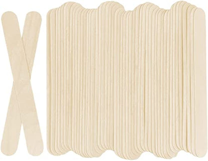 KTOJOY 100Pcs Jumbo Wooden Craft Sticks Popsicle Stick 6” Long x 3/4”Wide Treat Ice Pop for DIY Crafts，Home Art Projects, Classroom Supplies