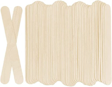KTOJOY 100Pcs Jumbo Wooden Craft Sticks Popsicle Stick 6” Long x 3/4”Wide Treat Ice Pop for DIY Crafts，Home Art Projects, Classroom Supplies KTOJOY