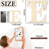 Large Wooden Letters 12 inch Wood Letters for Crafts Projects Small Wooden Letters 6 inch for Wall Decor Home Decor Birthday Party Wedding HEKOOLA