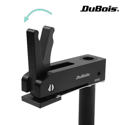 DuBois 51057 MFT Style Hold Down Hold Fast Clamps Woodworking Set, 3/4" (19mm) Bench Dog Hole, Aluminum Quick Clamp and Release, 2 PK - WoodArtSupply