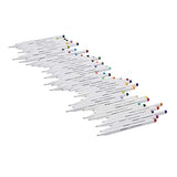 KINGART 418.18 Fine Line Color Ink Pens, Set of 48 Unique Colors, Tip Size 0.4 mm KINGART