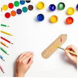 LALAFINA 30 Sets Wooden Blank Bookmark Unfinished Wood Tags Wooden Craft Bookmark Blank Bookmark with Holes Bamboo Gift Tags Wood Gift Tag Reading LALAFINA