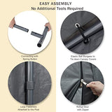 Gardesol Carport, 12'x20' Extra Large Heavy Duty Carport with Roll-up Ventilated Windows, Portable Garage with Removable Sidewalls & Doors for Car, Gardesol