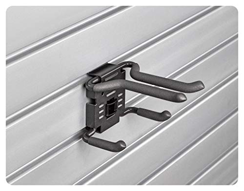 HandiWall Ski Hook with Locking Bracket for Sport Storage on Slatwall Panels HandiWall