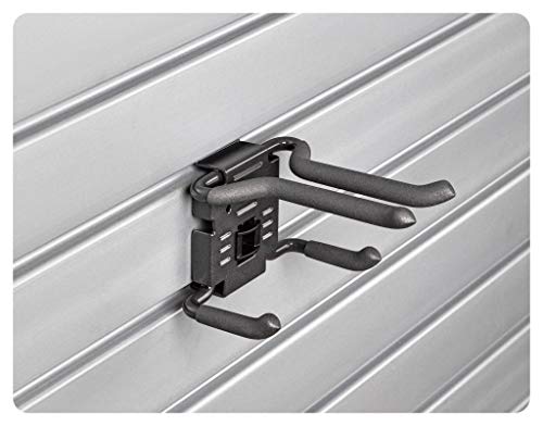 HandiWall Ski Hook with Locking Bracket for Sport Storage on Slatwall Panels - WoodArtSupply