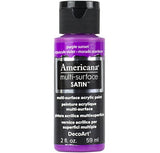 Americana Multi-Surface Satin Acrylic Paint 2oz-Purple Sunset DecoArt