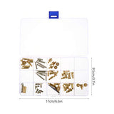 MILISTEN Woodburning Tool 1 Set Wood Burning Kit, 53 Pcs Soldering Iron Tips and Burning Stippling Tips Replacement with Box for Milisten